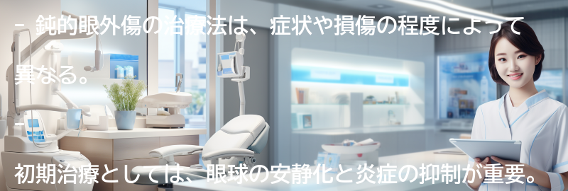 鈍的眼外傷の治療法とは？の要点まとめ
