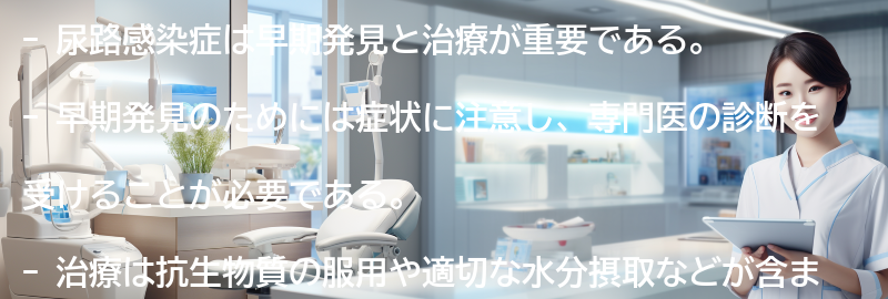 尿路感染症の早期発見と治療の重要性の要点まとめ