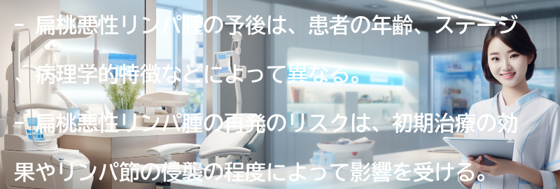 扁桃悪性リンパ腫の予後と再発のリスクについての要点まとめ