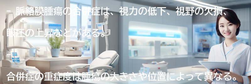 脈絡膜腫瘍の合併症とは何ですか？の要点まとめ