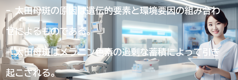 太田母斑の原因は何ですか?の要点まとめ