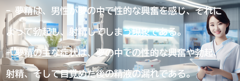 夢精の症状とは？の要点まとめ