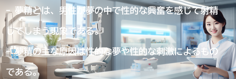 夢精に関するよくある質問と回答の要点まとめ