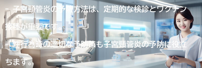 子宮頸管炎の予防方法とは？の要点まとめ