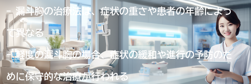 漏斗胸の治療法にはどのようなものがありますか？の要点まとめ