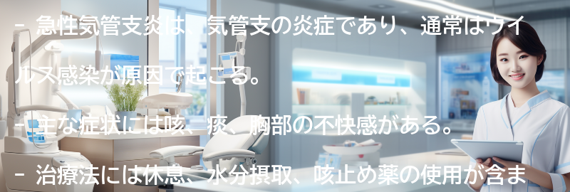 COPD と急性気管支炎の原因の比較